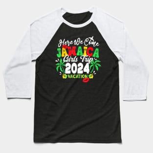 Jamaica 2024 Girls Trip Birthday Family Vacay Summer Travel Baseball T-Shirt